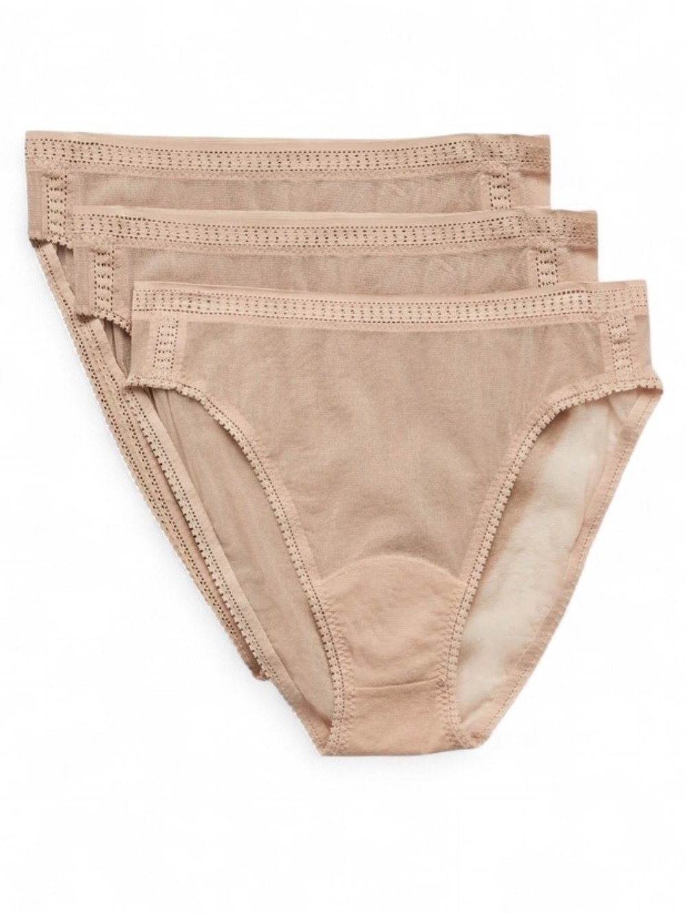 On Gossamer Nude Bikini Briefs - 3-Pack